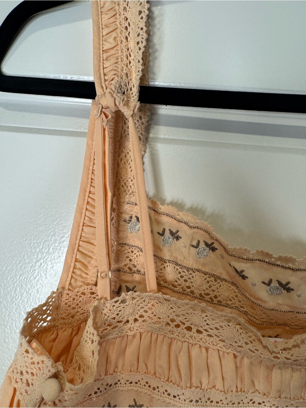 NWT Ever After Midi Slip Dress in Tender Peach - Picture 9 of 14